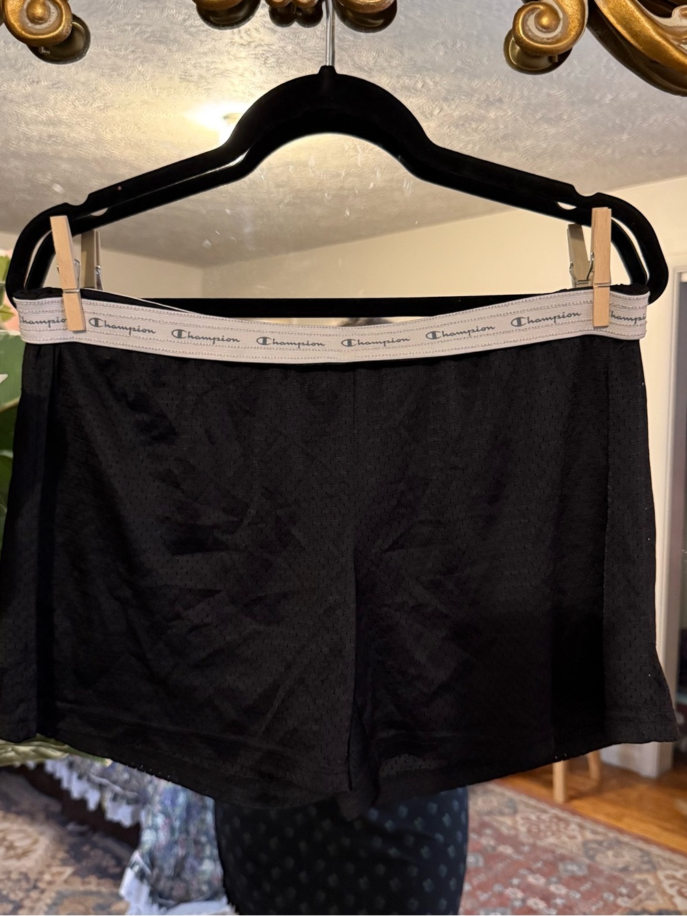 Champion Y2K black softie shorts
